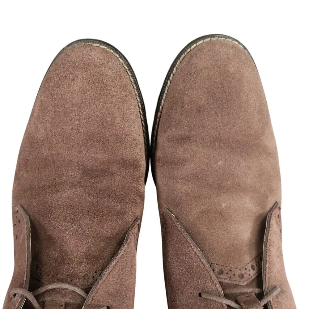 Cole Haan Shoes Mens 7 Boots Dress Chukka Desert Grand Os Brogue Leather Brown